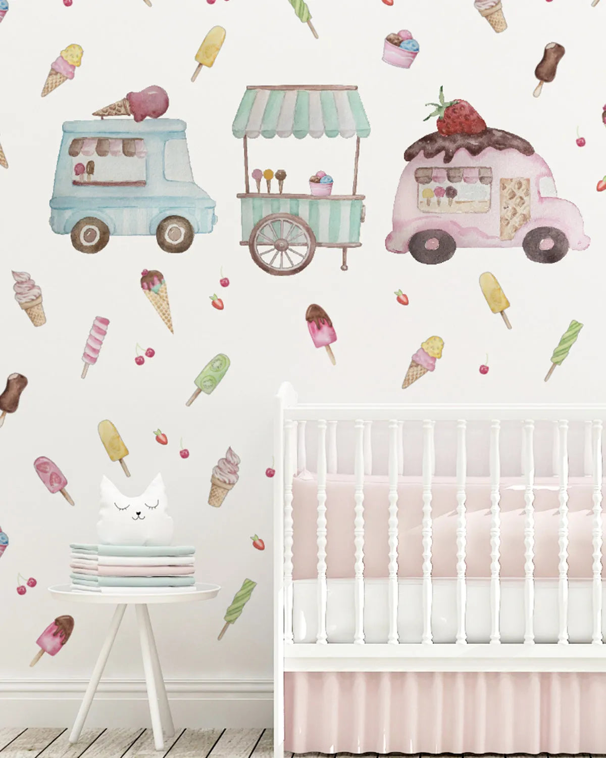 Ice Cream Dream Decal Set from Olive et Oriel where you can shop wallpaper and artworks online