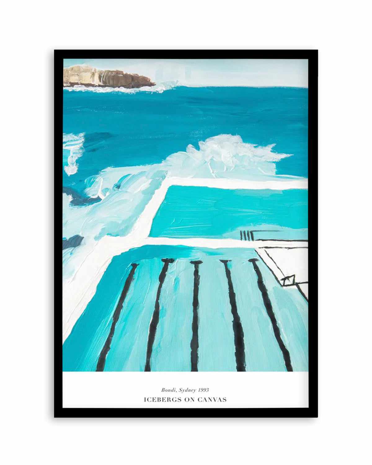 Icebergs 1993 Art Print