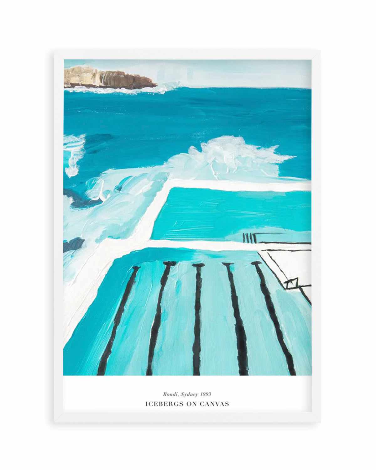 Icebergs 1993 Art Print