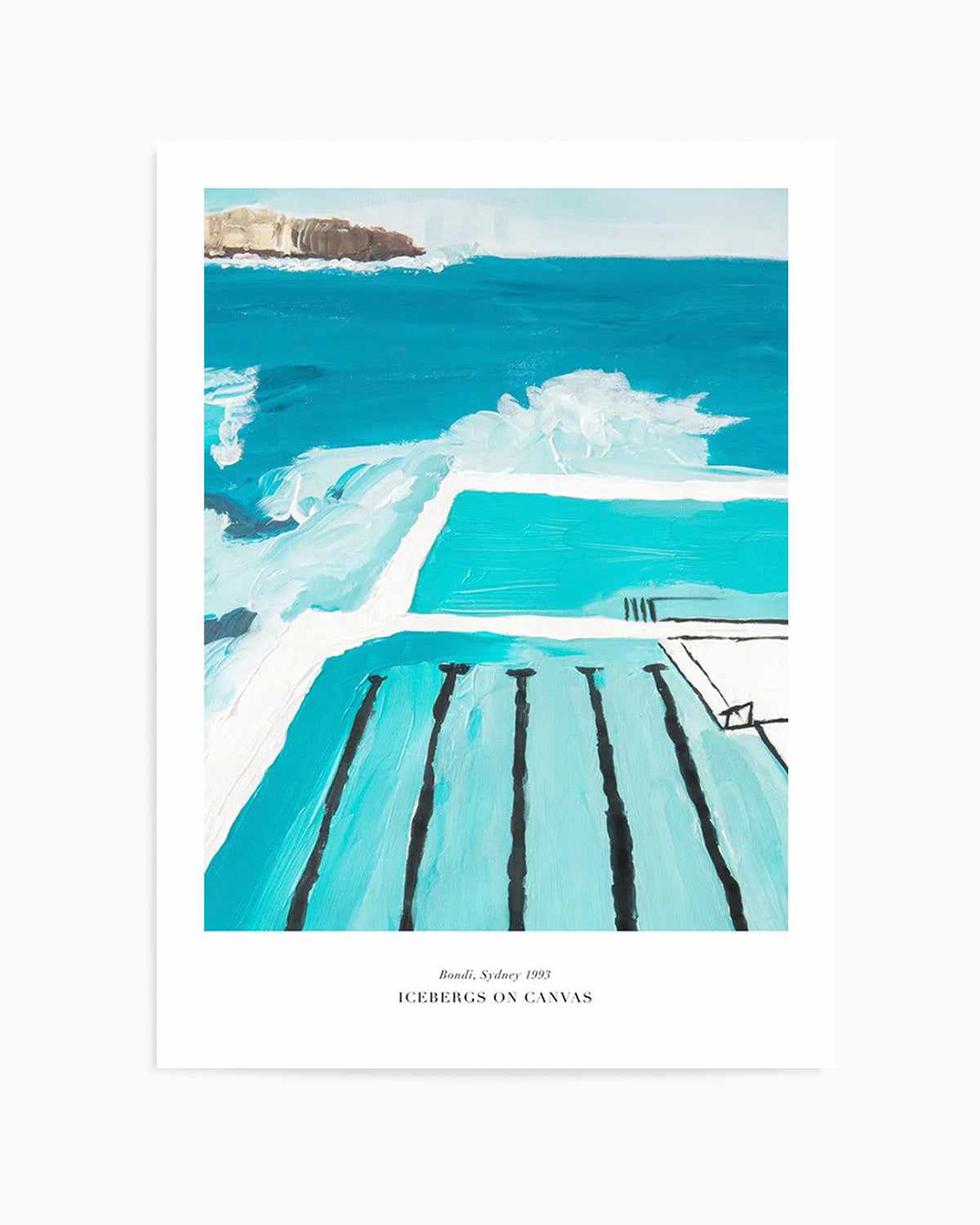 Icebergs 1993 Art Print