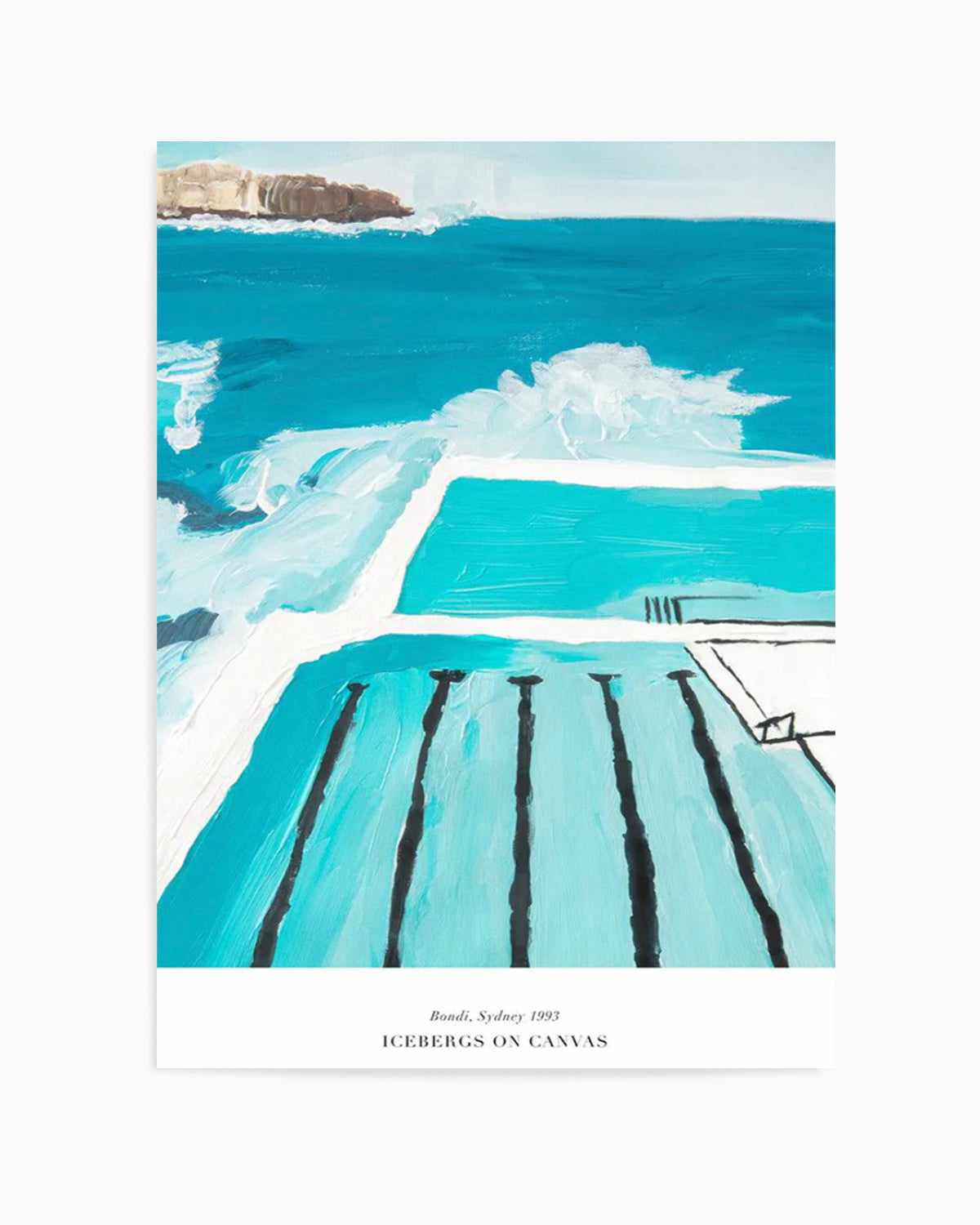 Icebergs 1993 Art Print