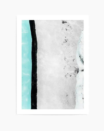 Icebergs Abstract I   Art Print art print, framed