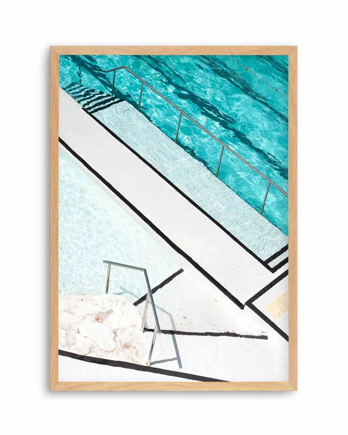 Icebergs Stripes Art Print | PT from Olive et Oriel where you can shop wallpaper and artworks online