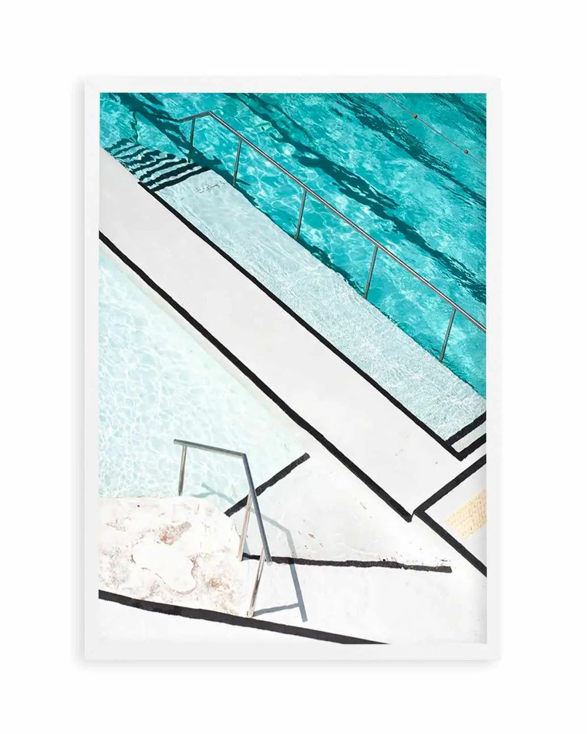 Icebergs Stripes Art Print | PT from Olive et Oriel where you can shop wallpaper and artworks online