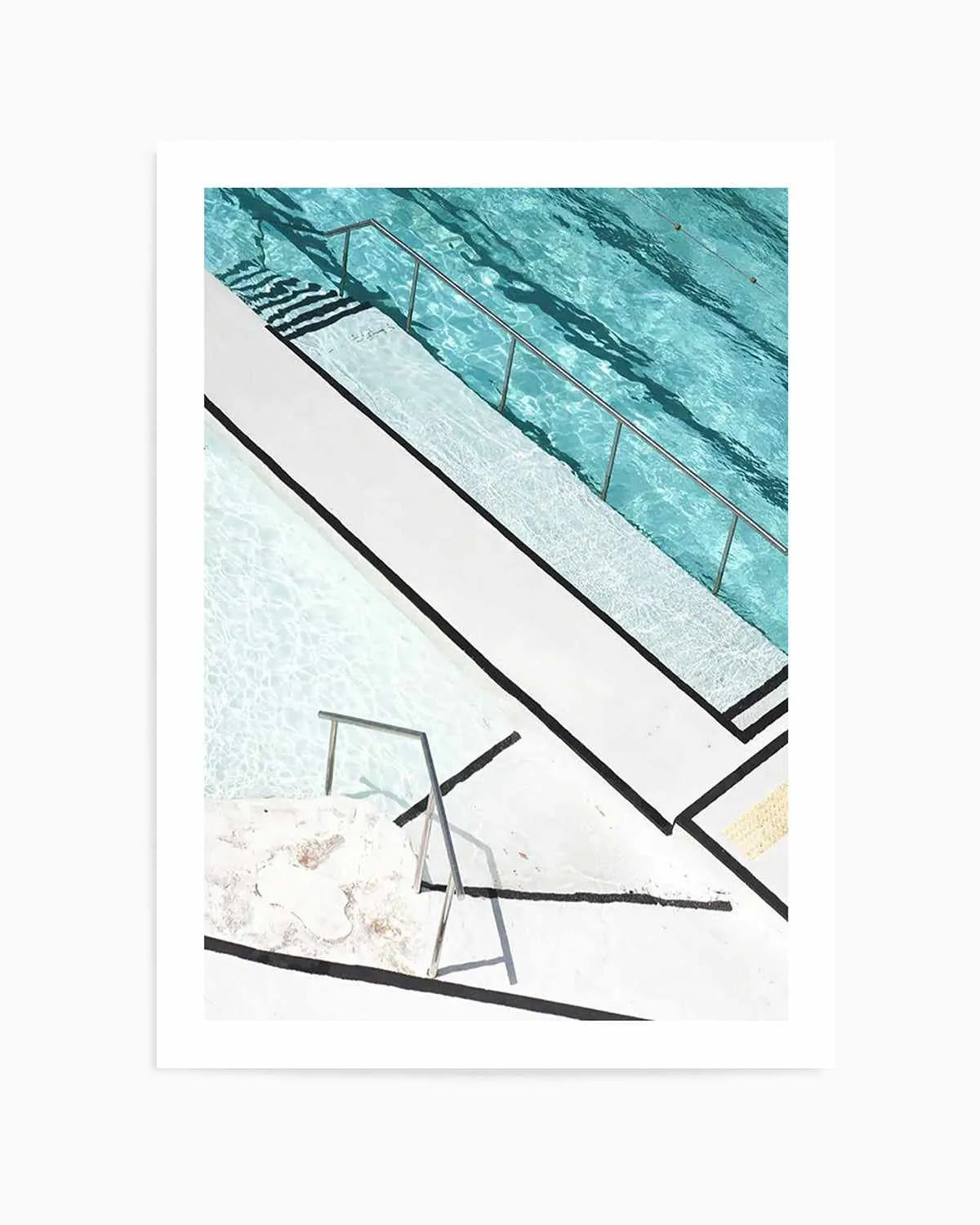 Icebergs Stripes Art Print | PT from Olive et Oriel where you can shop wallpaper and artworks online