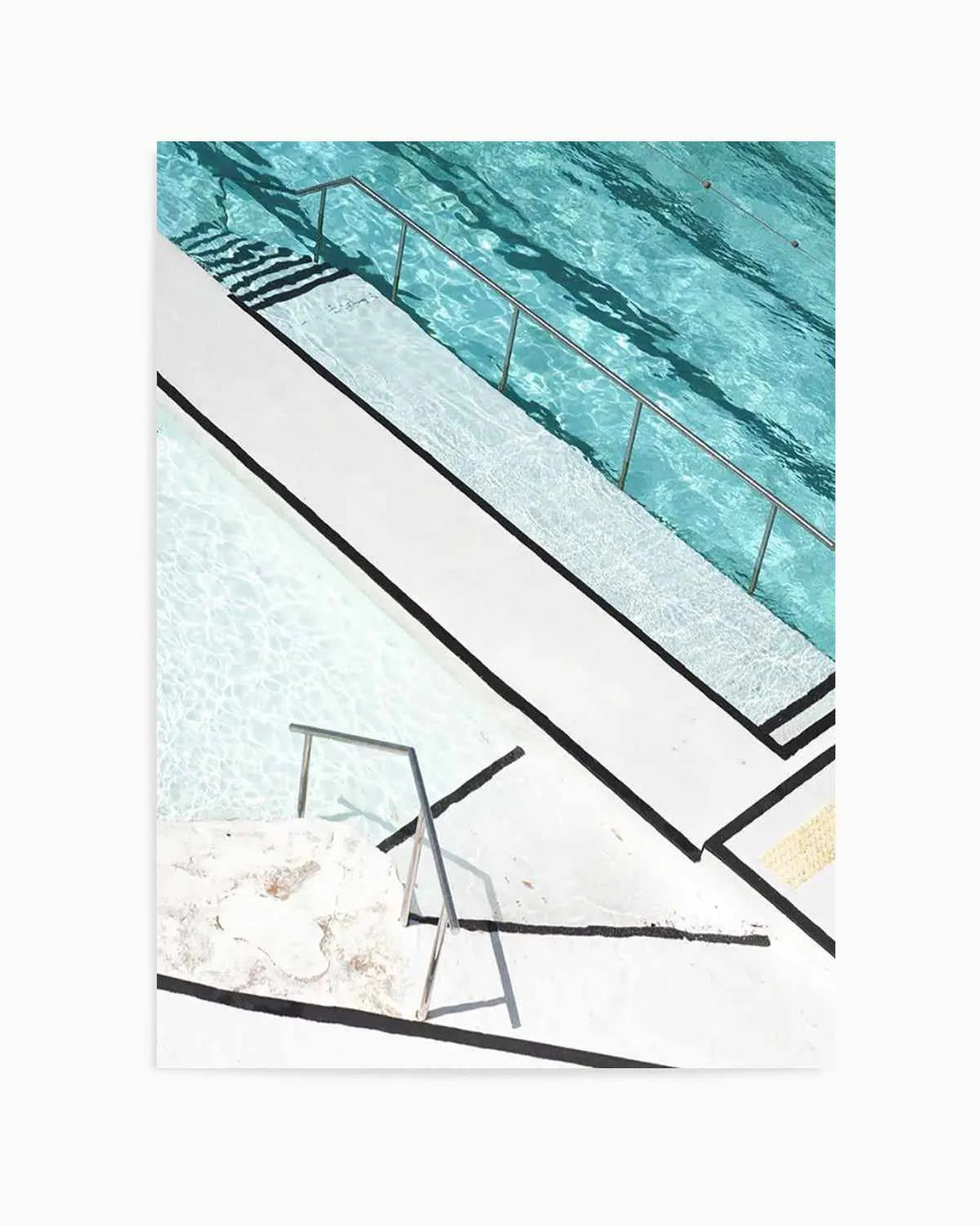 Icebergs Stripes Art Print | PT from Olive et Oriel where you can shop wallpaper and artworks online