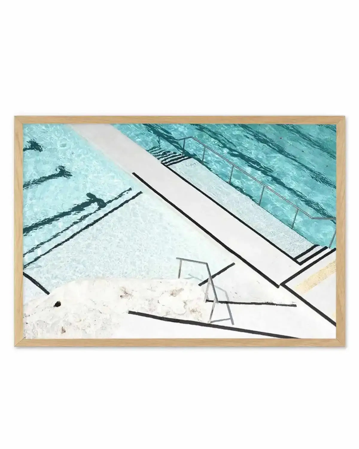 Icebergs Strips Art Print from Olive et Oriel where you can shop wallpaper and artworks online