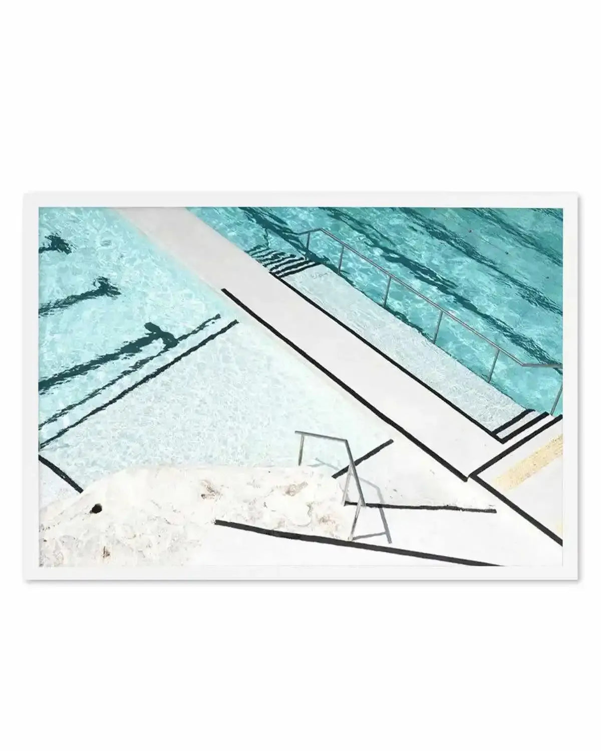 Icebergs Strips Art Print from Olive et Oriel where you can shop wallpaper and artworks online