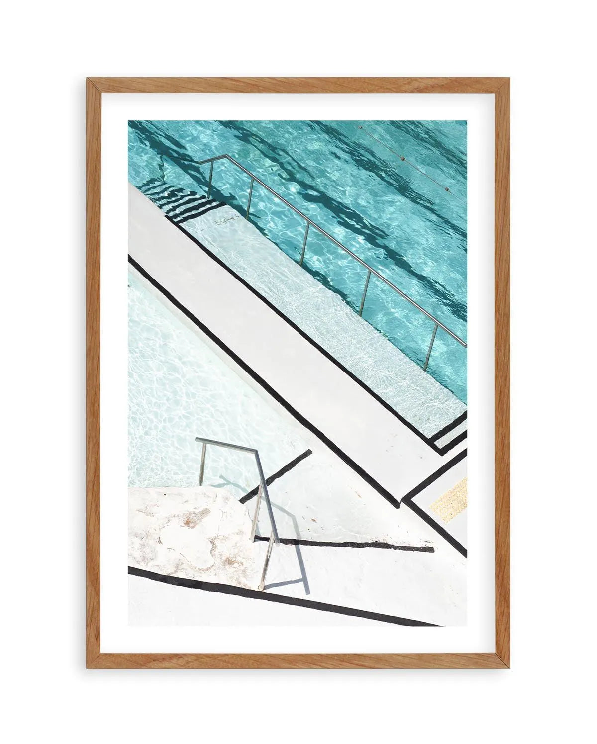 Icebergs Strips Art Print | PT-PRINT-Olive et Oriel-Olive et Oriel-50x70 cm | 19.6" x 27.5"-Walnut-With White Border-Buy-Australian-Art-Prints-Online-with-Olive-et-Oriel-Your-Artwork-Specialists-Austrailia-Decorate-With-Coastal-Photo-Wall-Art-Prints-From-Our-Beach-House-Artwork-Collection-Fine-Poster-and-Framed-Artwork