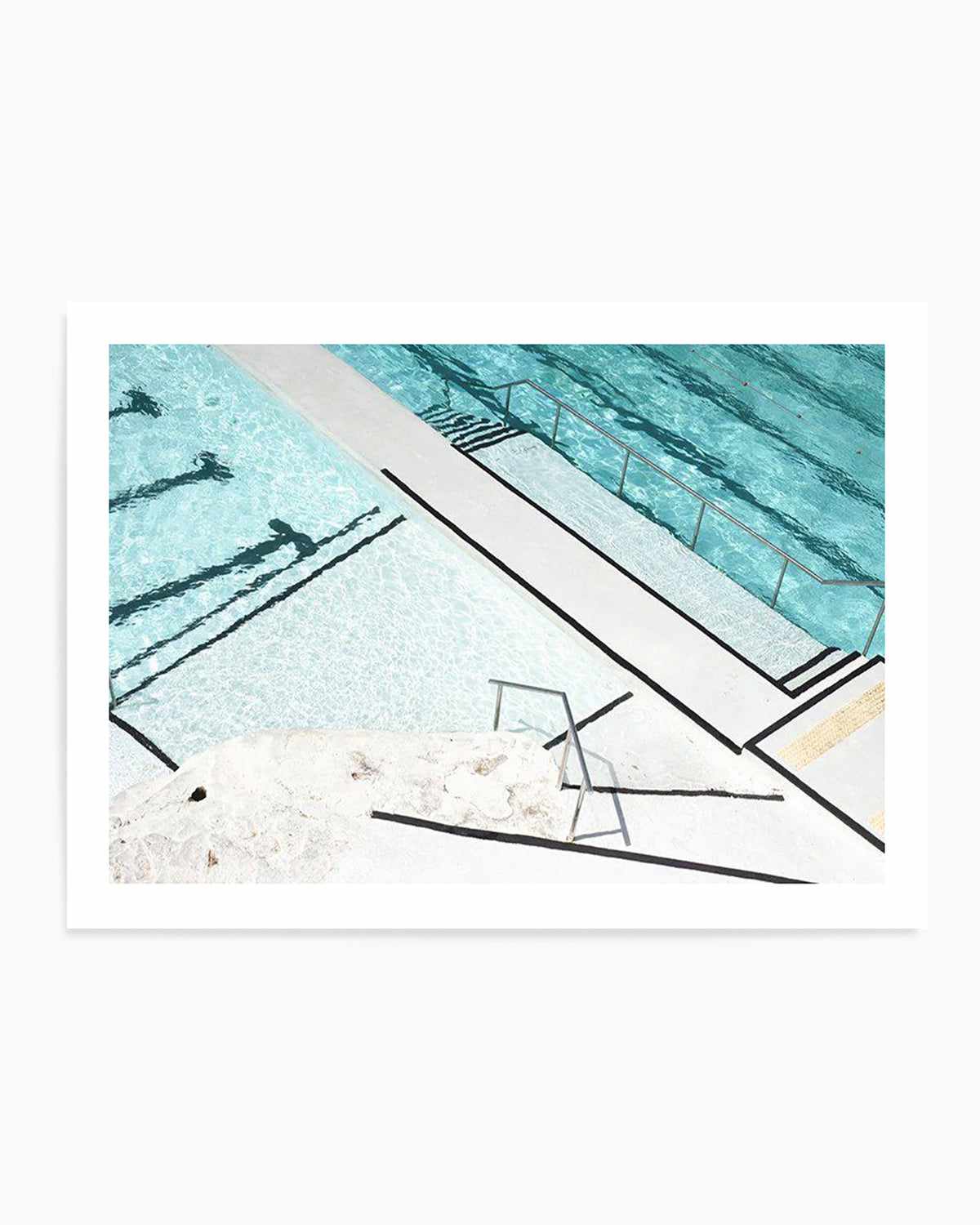 Icebergs Strips Art Print