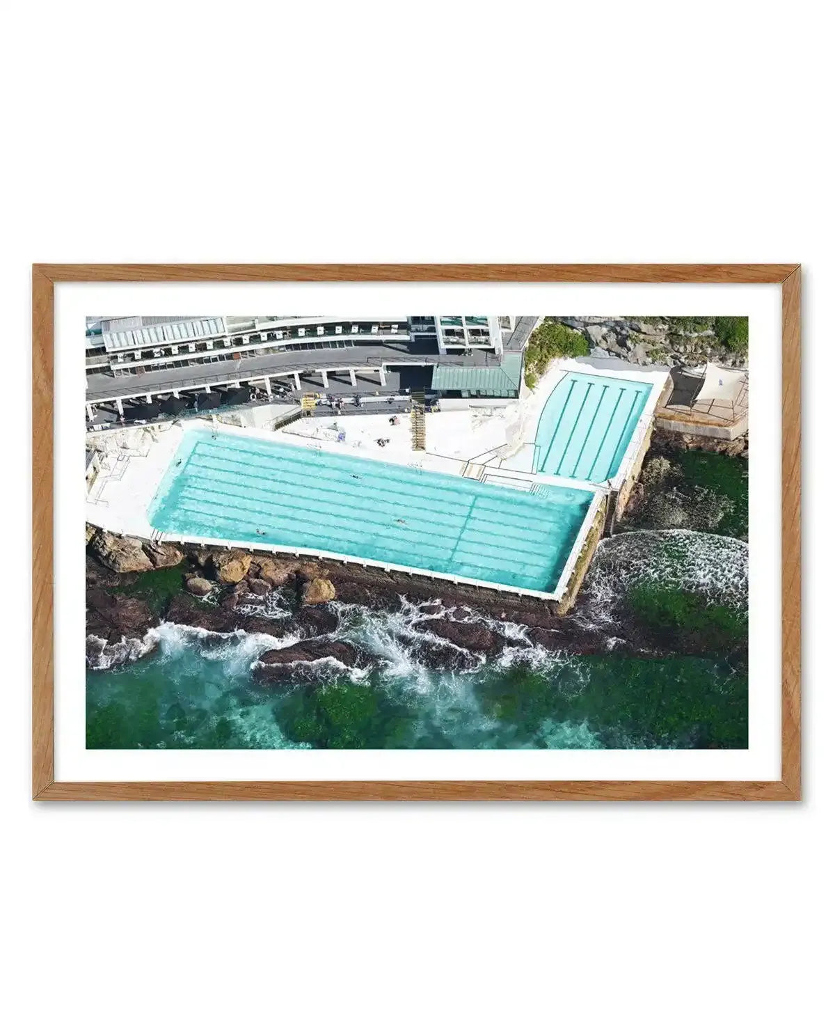 Icebergs from Above, Bondi Art Print-PRINT-Olive et Oriel-Olive et Oriel-50x70 cm | 19.6" x 27.5"-Walnut-With White Border-Buy-Australian-Art-Prints-Online-with-Olive-et-Oriel-Your-Artwork-Specialists-Austrailia-Decorate-With-Coastal-Photo-Wall-Art-Prints-From-Our-Beach-House-Artwork-Collection-Fine-Poster-and-Framed-Artwork