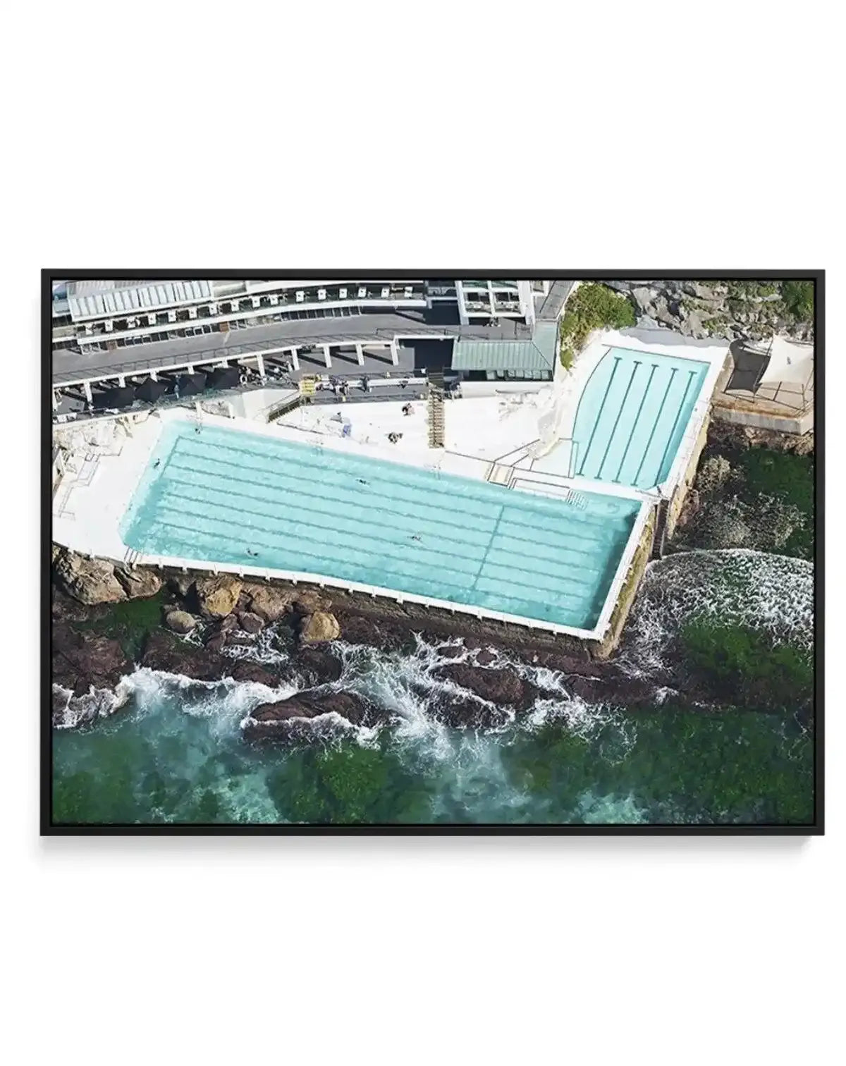 Icebergs from Above, Bondi | Framed Canvas-CANVAS-You can shop wall art online with Olive et Oriel for everything from abstract art to fun kids wall art. Our beautiful modern art prints and canvas art are available from large canvas prints to wall art paintings and our proudly Australian artwork collection offers only the highest quality framed large wall art and canvas art Australia - You can buy fashion photography prints or Hampton print posters and paintings on canvas from Olive et Oriel and