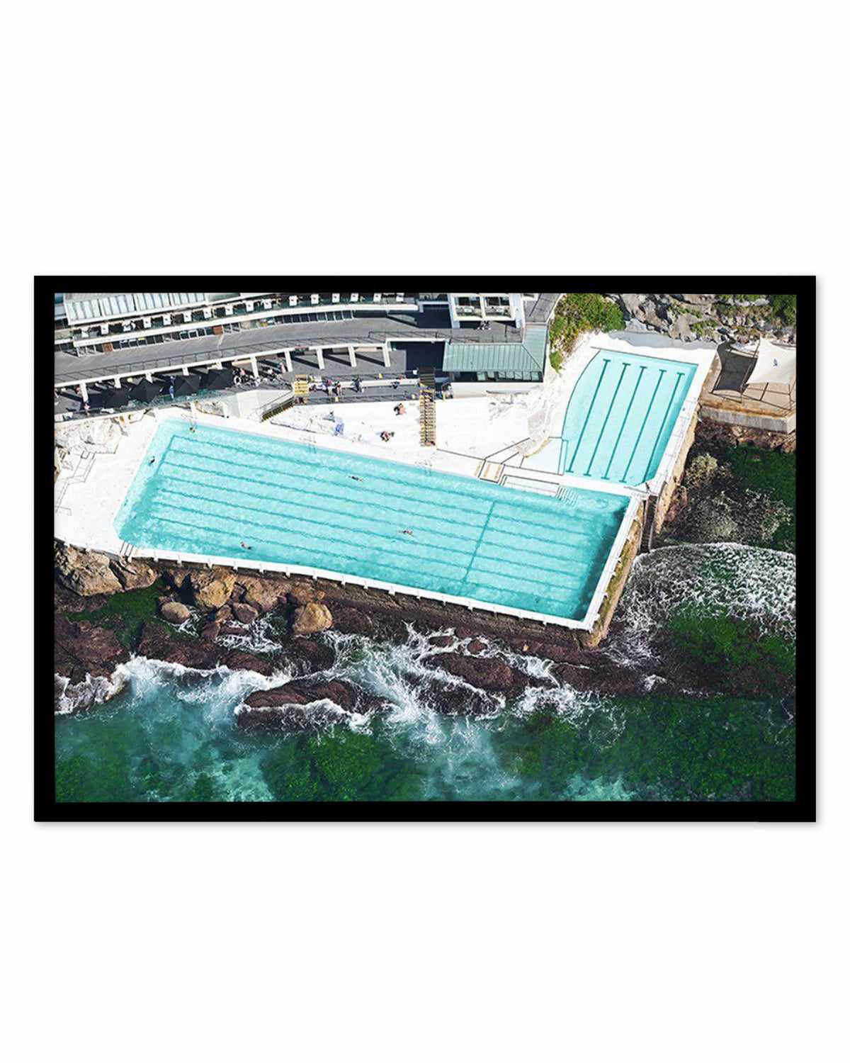 Icebergs from Above, Bondi Art Print