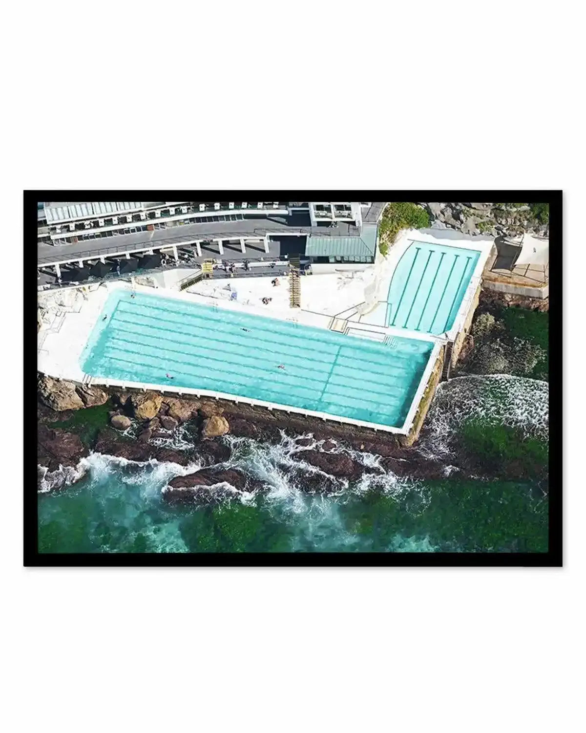 Icebergs from Above, Bondi | Aerial Photo Wall Art Print from Olive et Oriel where you can shop wallpaper and artworks online