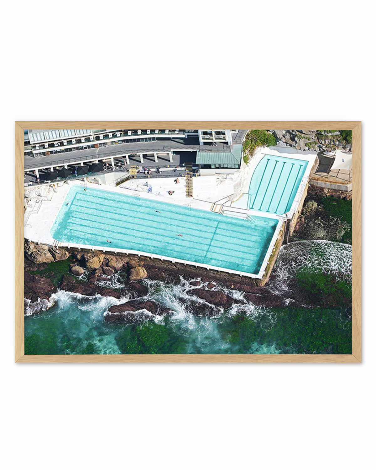 Icebergs from Above, Bondi Art Print