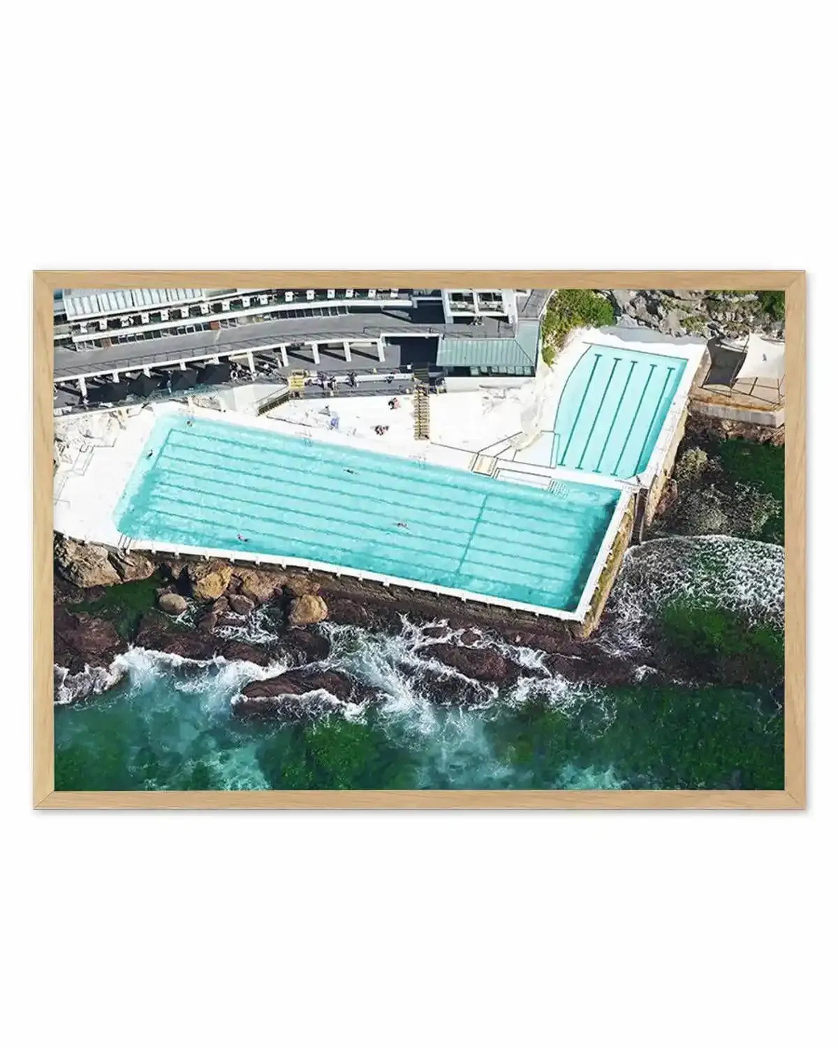 Icebergs from Above, Bondi | Aerial Photo Wall Art Print from Olive et Oriel where you can shop wallpaper and artworks online