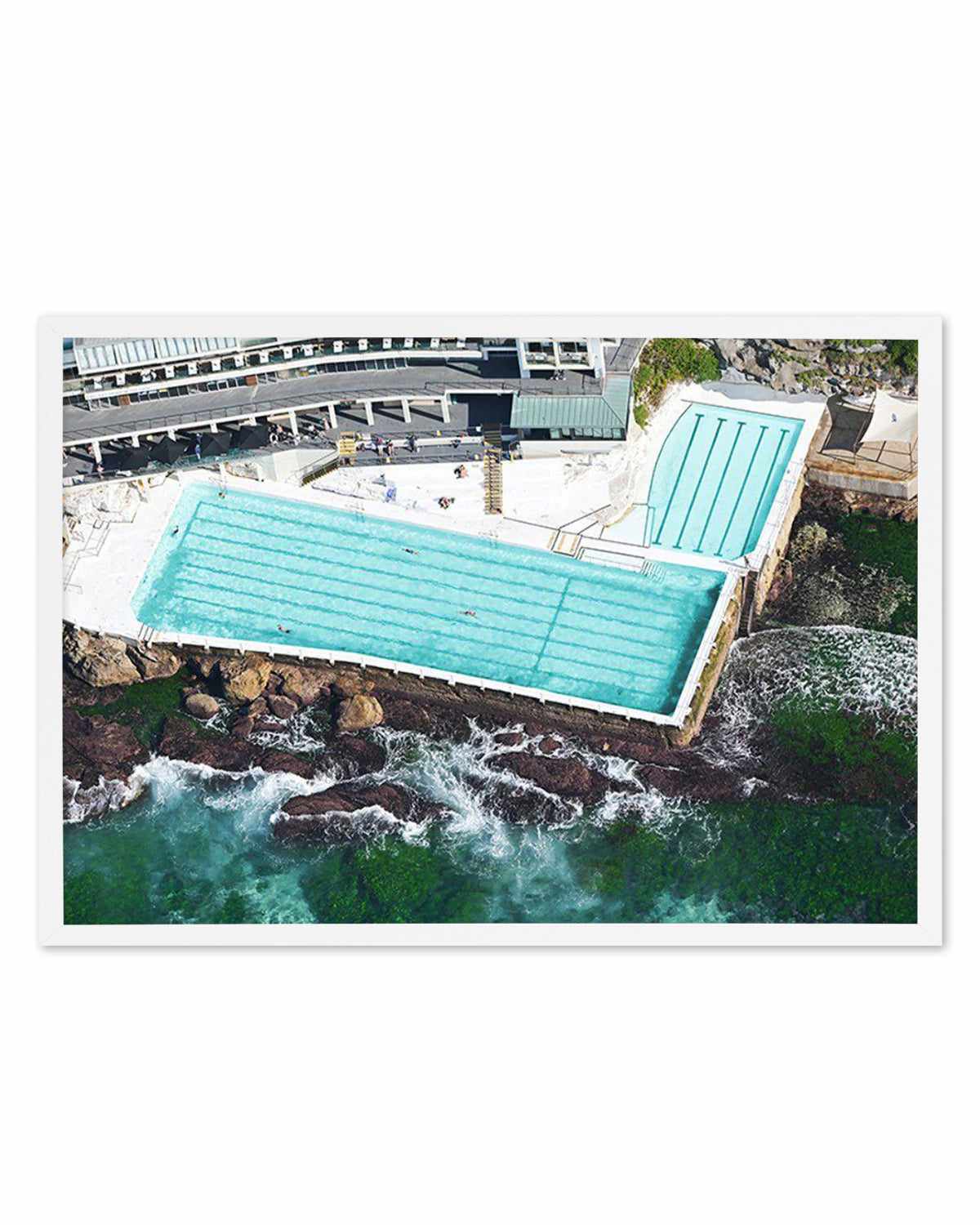 Icebergs from Above, Bondi Art Print