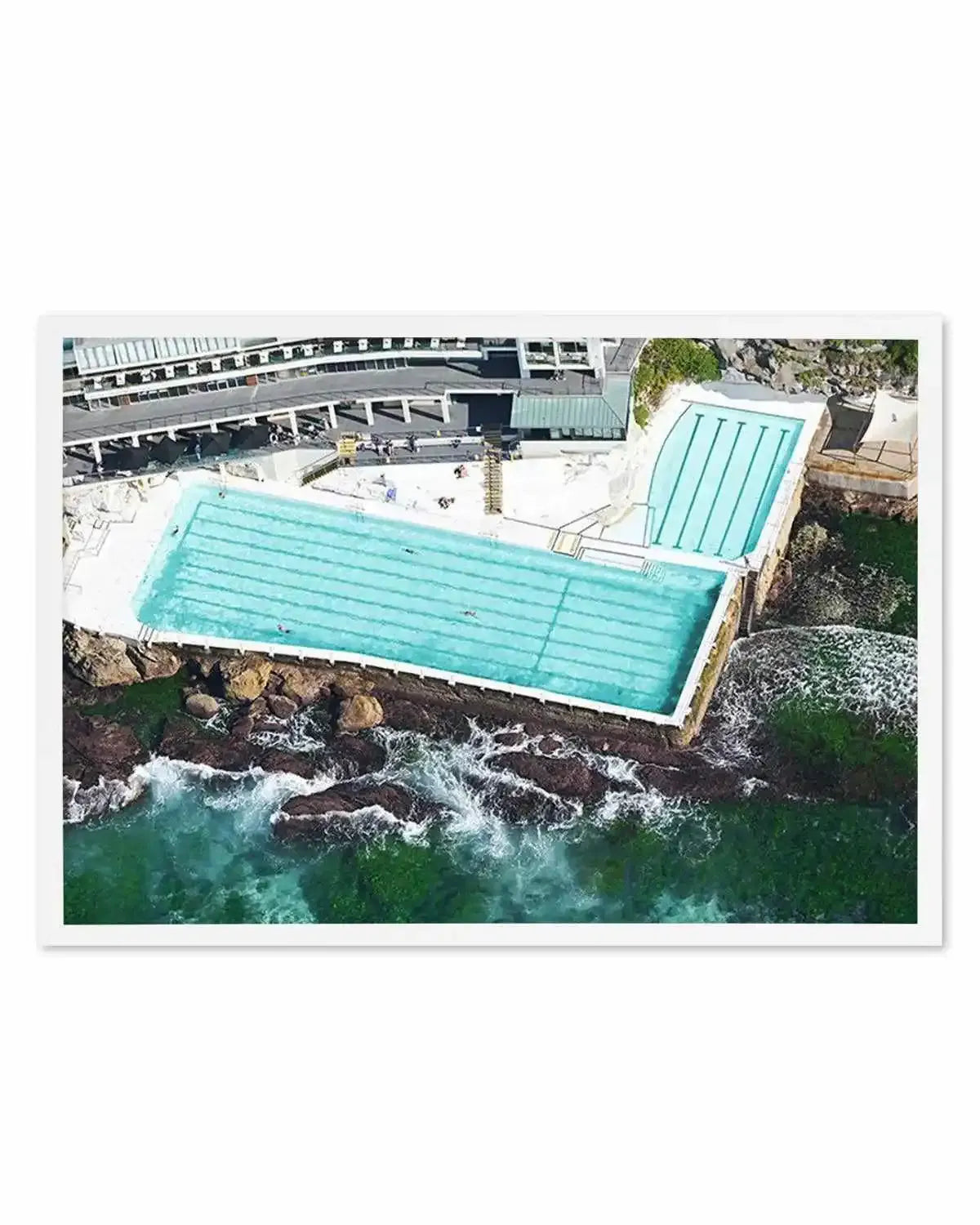 Icebergs from Above, Bondi | Aerial Photo Wall Art Print from Olive et Oriel where you can shop wallpaper and artworks online