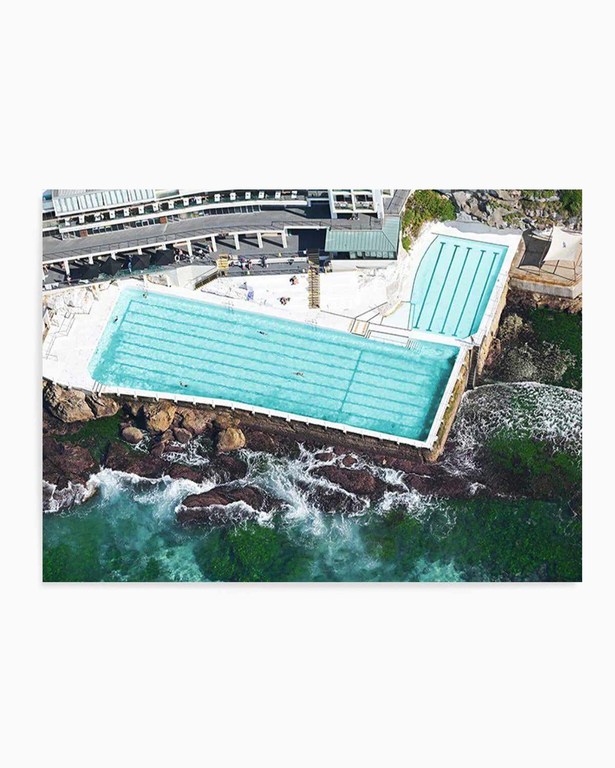 Icebergs from Above, Bondi Art Print