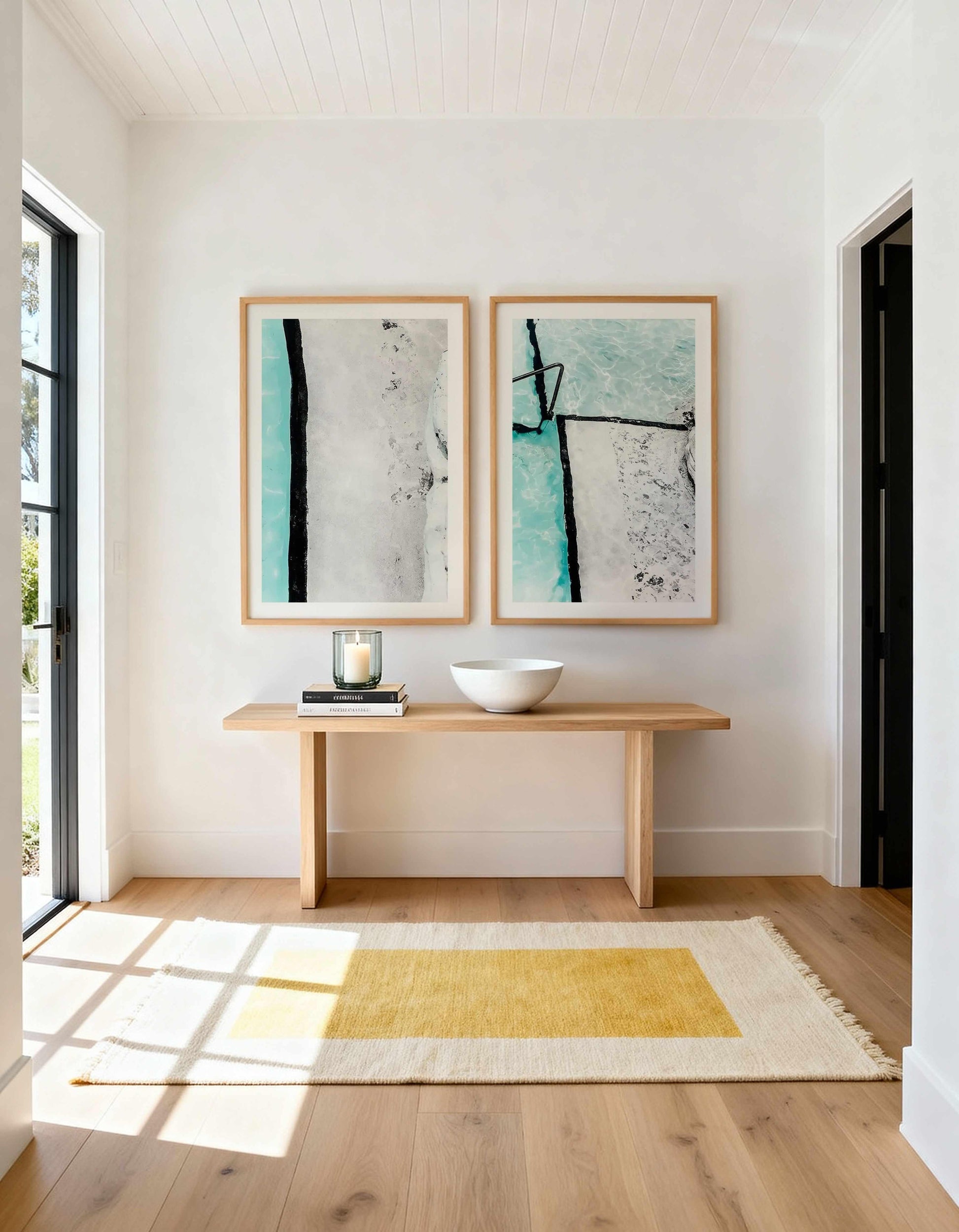Icebergs Abstract I & II Art Print Set of 2 | Matching Wall Art from Olive et Oriel where you can shop wallpaper and artworks online