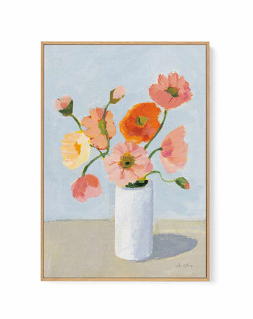 Iceland Poppies | Framed Canvas Art Print from Olive et Oriel where you can shop wallpaper and artworks online