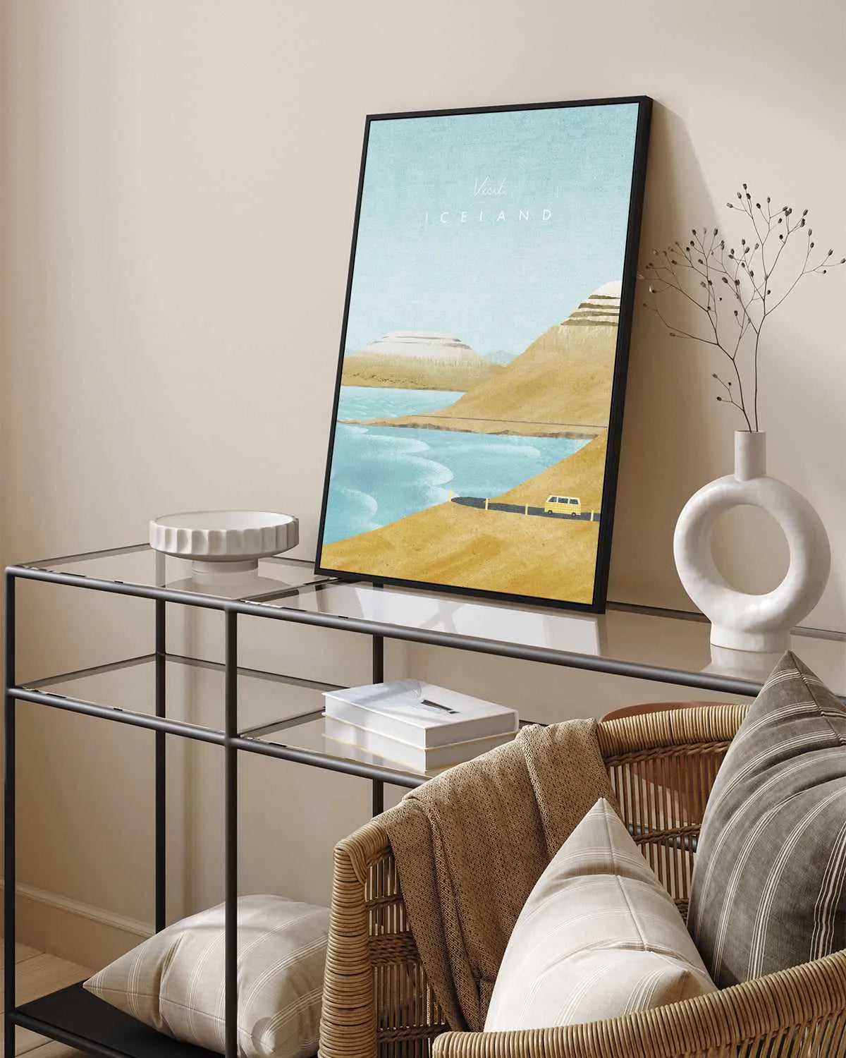 Iceland by Henry Rivers | Framed Canvas Art Print from Olive et Oriel where you can shop wallpaper and artworks online