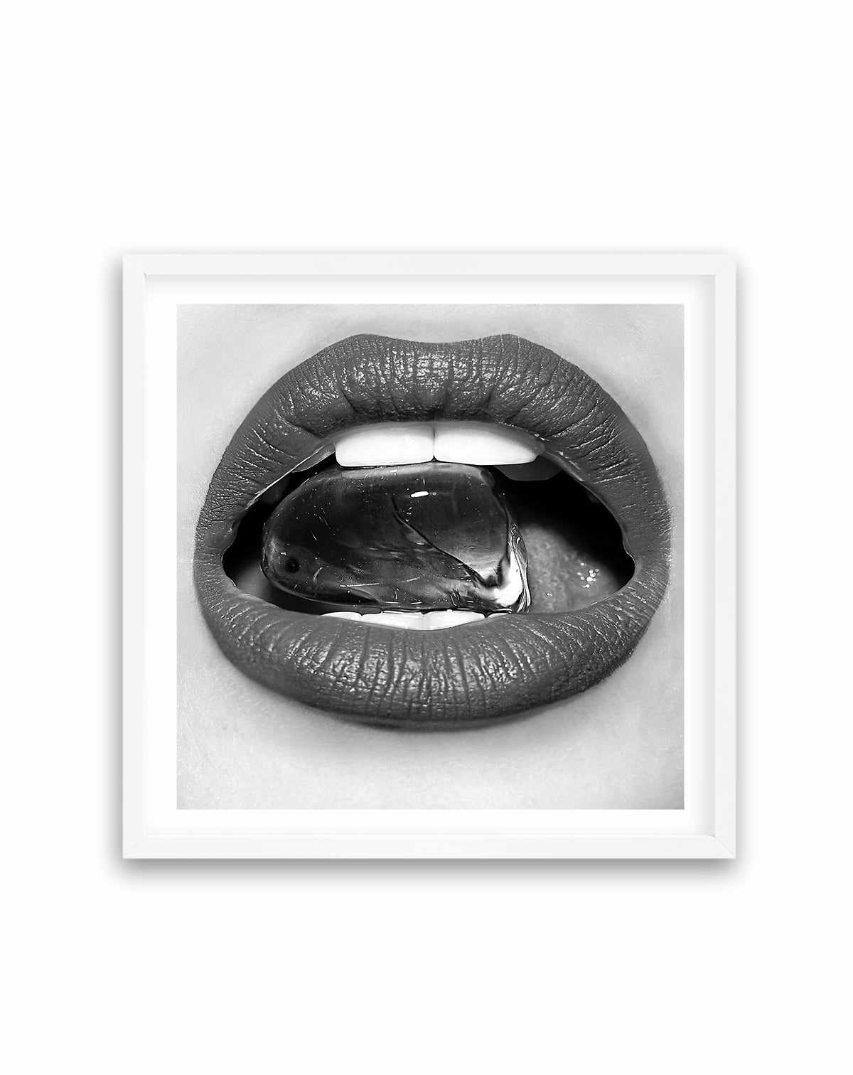 Icey B&W by Amy Hallam | Art Print