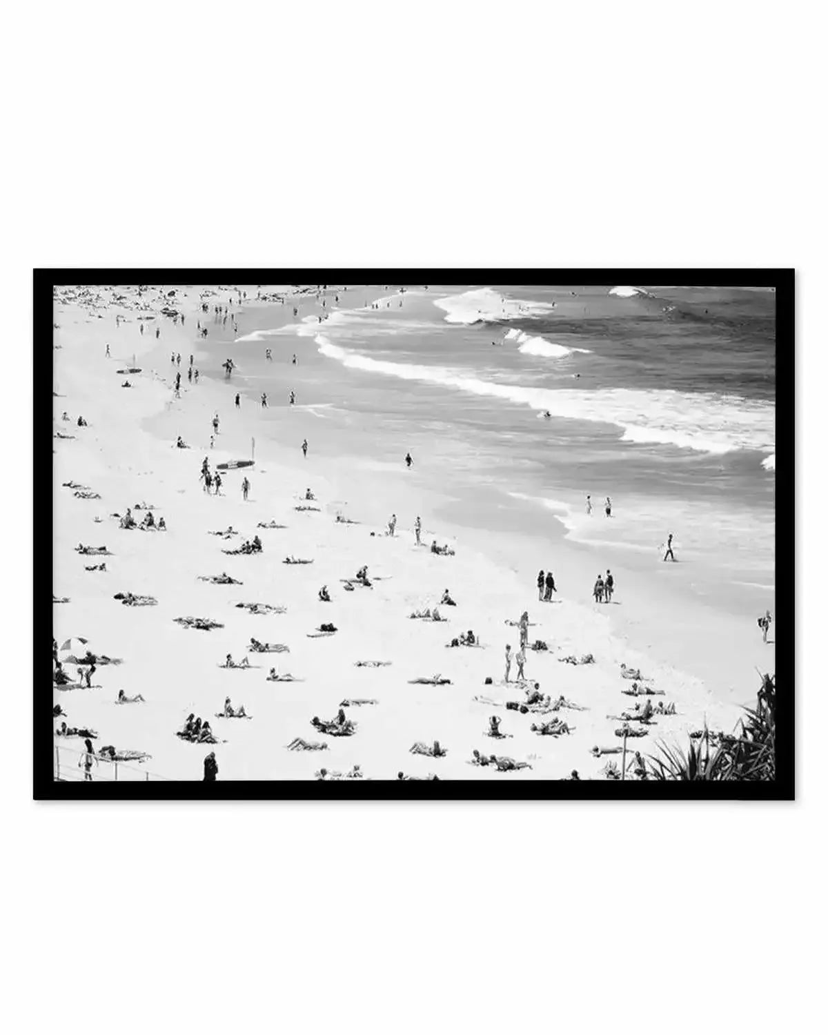 Iconic Bondi B&W Art Print from Olive et Oriel where you can shop wallpaper and artworks online