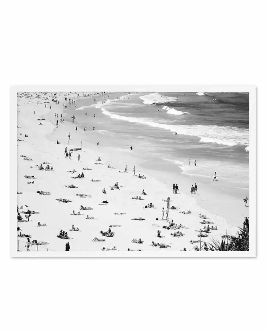 Iconic Bondi B&W Art Print art print, framed