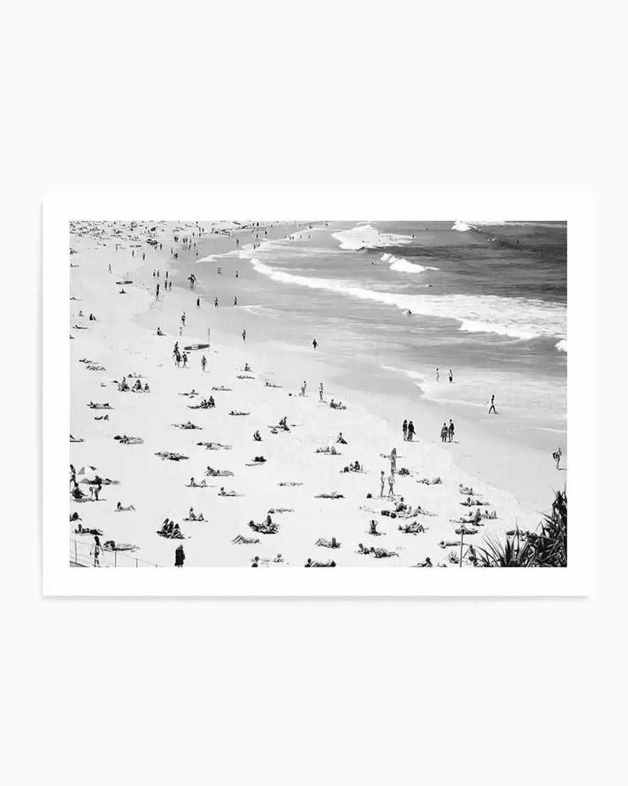 Iconic Bondi B&W Art Print art print, framed