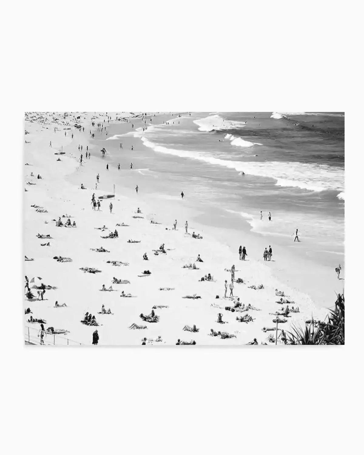 Iconic Bondi B&W Art Print from Olive et Oriel where you can shop wallpaper and artworks online