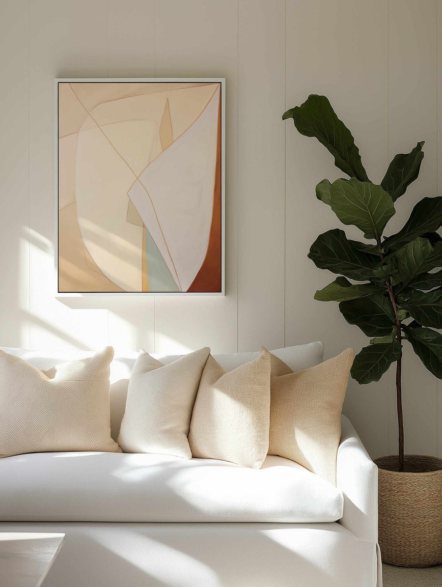 Icons I | Framed Canvas Art Print from Olive et Oriel where you can shop wallpaper and artworks online