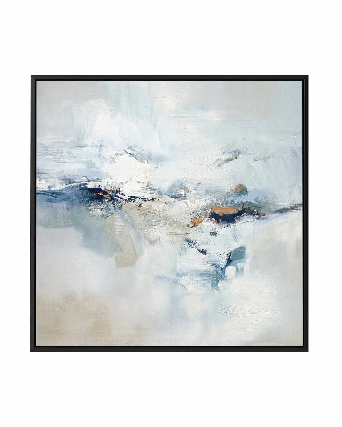 Icy Chill by Rebecca Fox | Framed Canvas Art Print from Olive et Oriel where you can shop wallpaper and artworks online