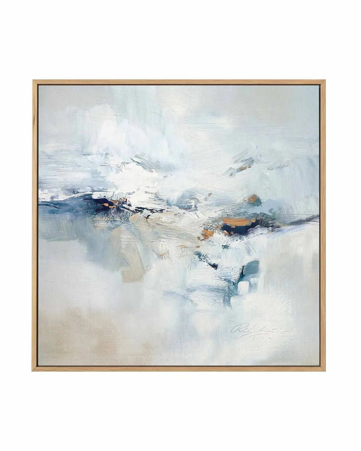 Icy Chill by Rebecca Fox | Framed Canvas Art Print from Olive et Oriel where you can shop wallpaper and artworks online