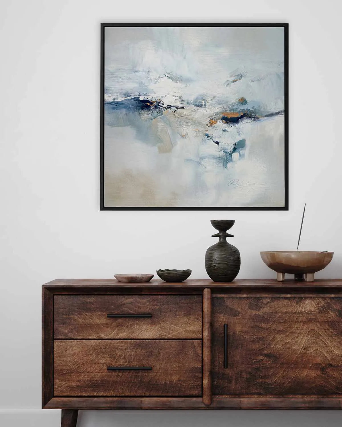 Icy Chill by Rebecca Fox | Framed Canvas Art Print from Olive et Oriel where you can shop wallpaper and artworks online