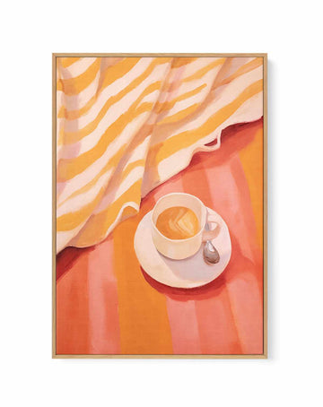 Il Caffè I | Framed Canvas Art Print from Olive et Oriel where you can shop wallpaper and artworks online