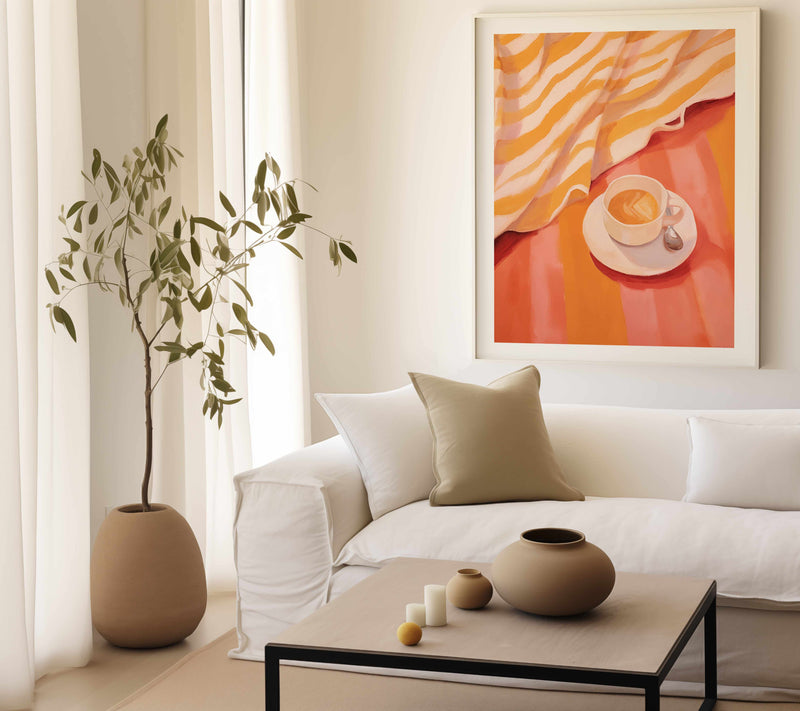 Il Caffè I | Art Print from Olive et Oriel where you can shop wallpaper and artworks online