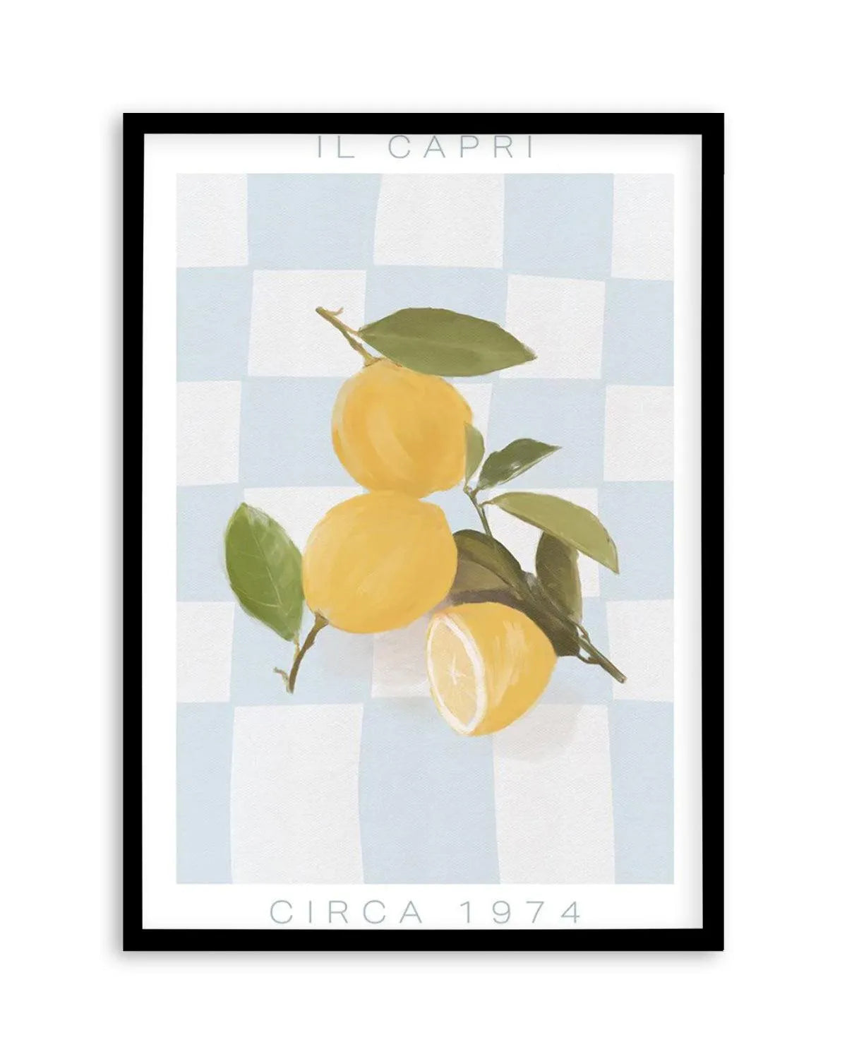 Il Capri | Blue Art Print from Olive et Oriel where you can shop wallpaper and artworks online