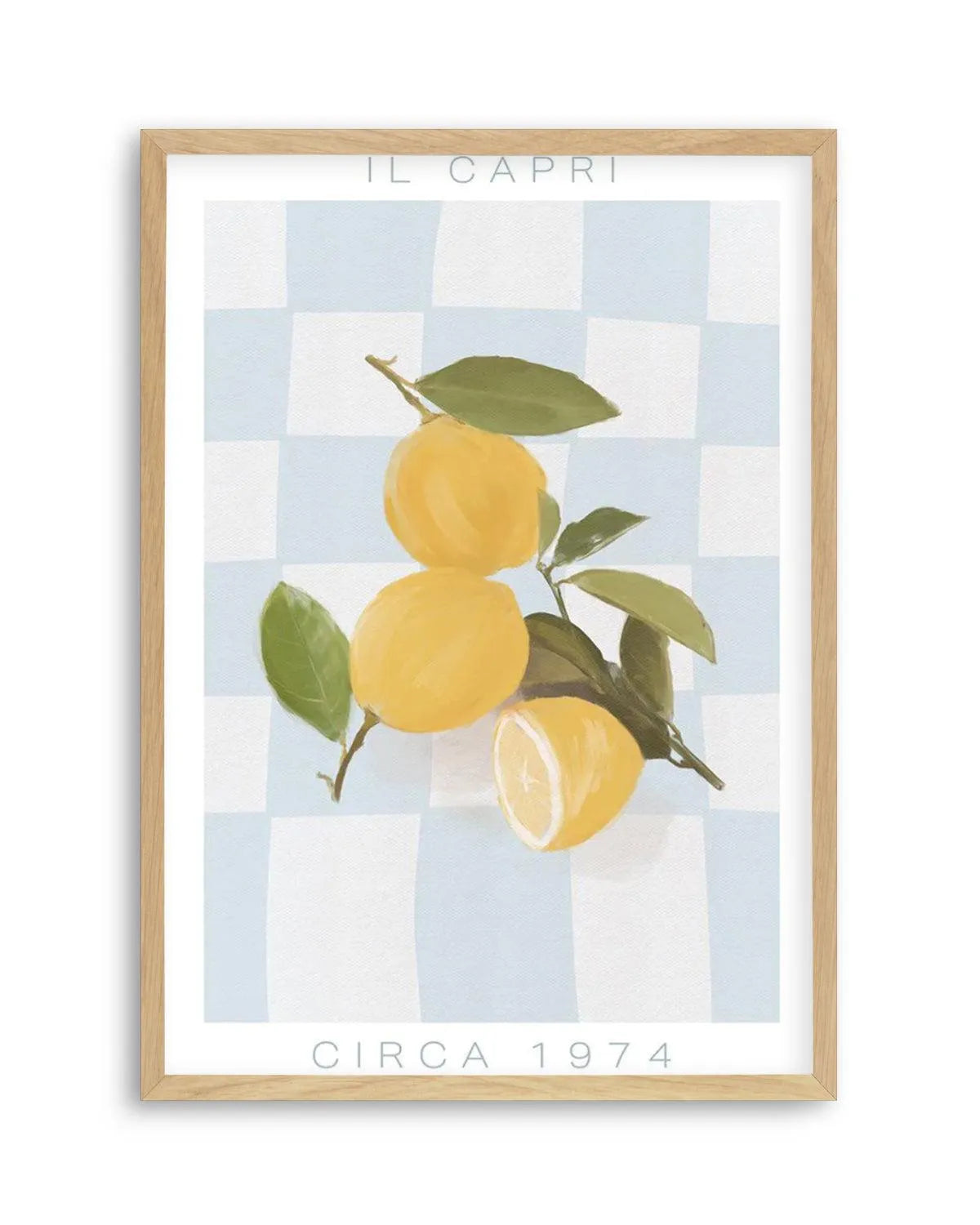 Il Capri | Blue Art Print from Olive et Oriel where you can shop wallpaper and artworks online