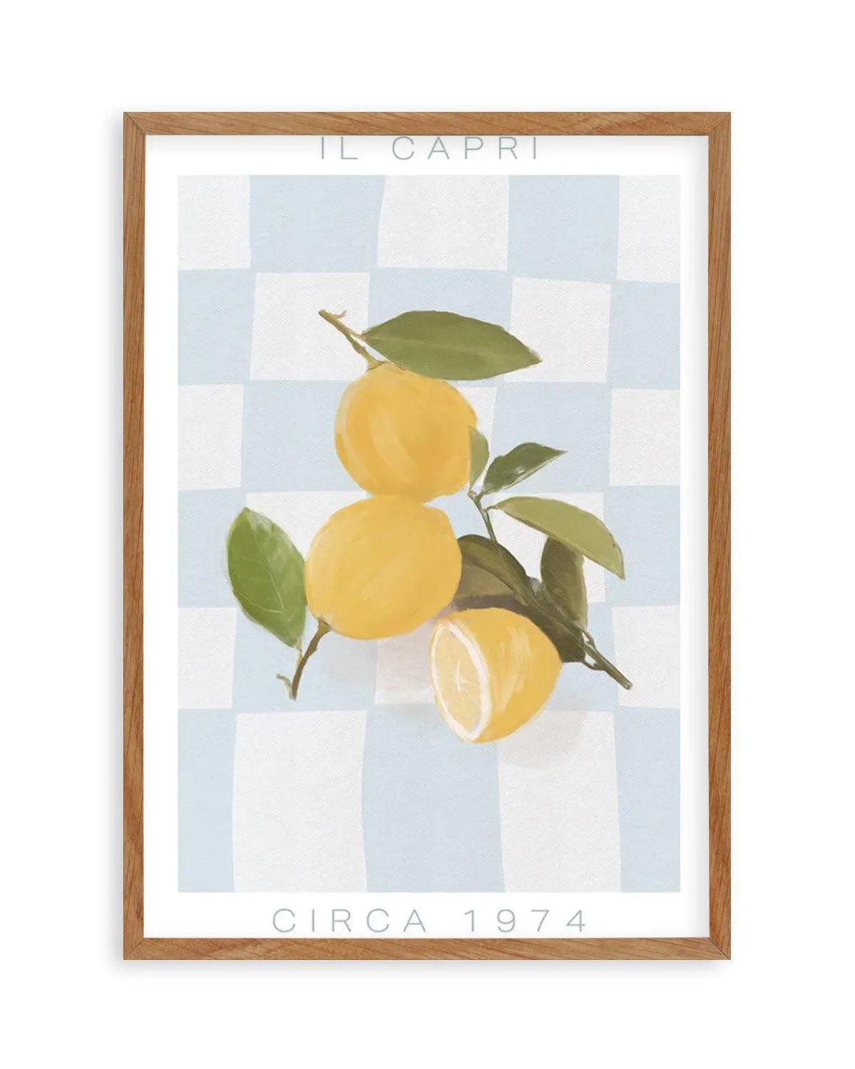 Il Capri | Blue Art Print from Olive et Oriel where you can shop wallpaper and artworks online