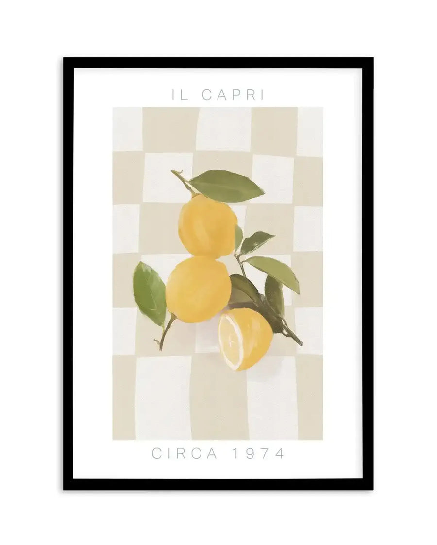 Il Capri Art Print-PRINT-Olive et Oriel-Olive et Oriel-A5 | 5.8" x 8.3" | 14.8 x 21cm-Black-With White Border-Buy-Australian-Art-Prints-Online-with-Olive-et-Oriel-Your-Artwork-Specialists-Austrailia-Decorate-With-Coastal-Photo-Wall-Art-Prints-From-Our-Beach-House-Artwork-Collection-Fine-Poster-and-Framed-Artwork
