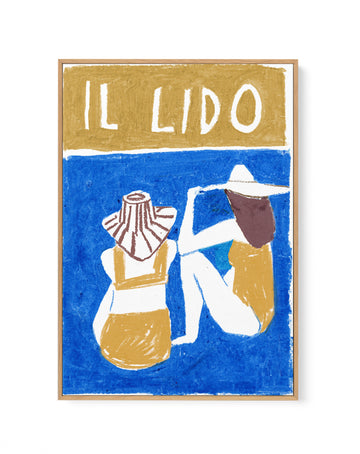 Il Lido by Laura Page | Framed Canvas Wall Art
