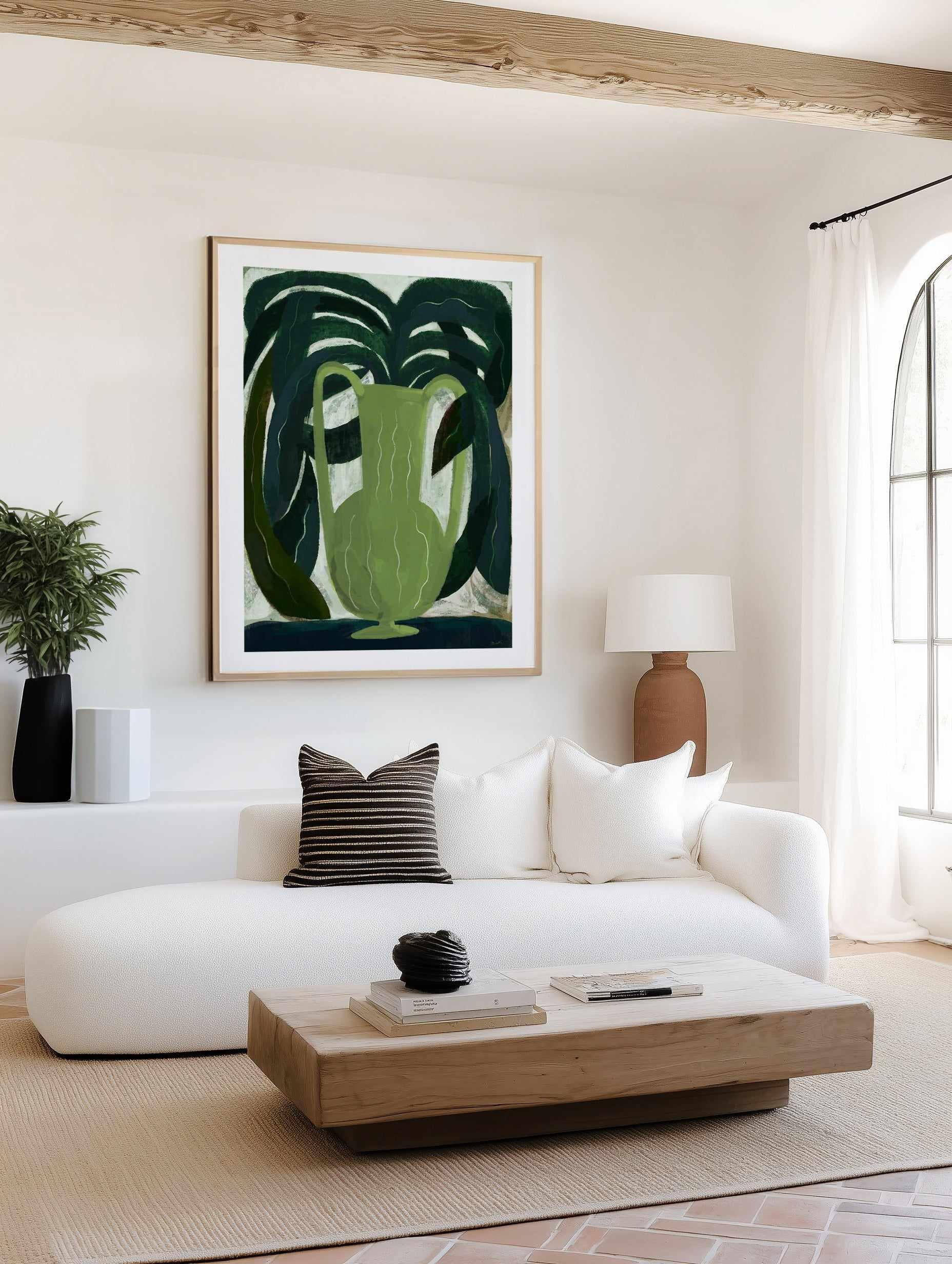 Il Vaso Verde by Marco Marella | Art Print from Olive et Oriel where you can shop wallpaper and artworks online