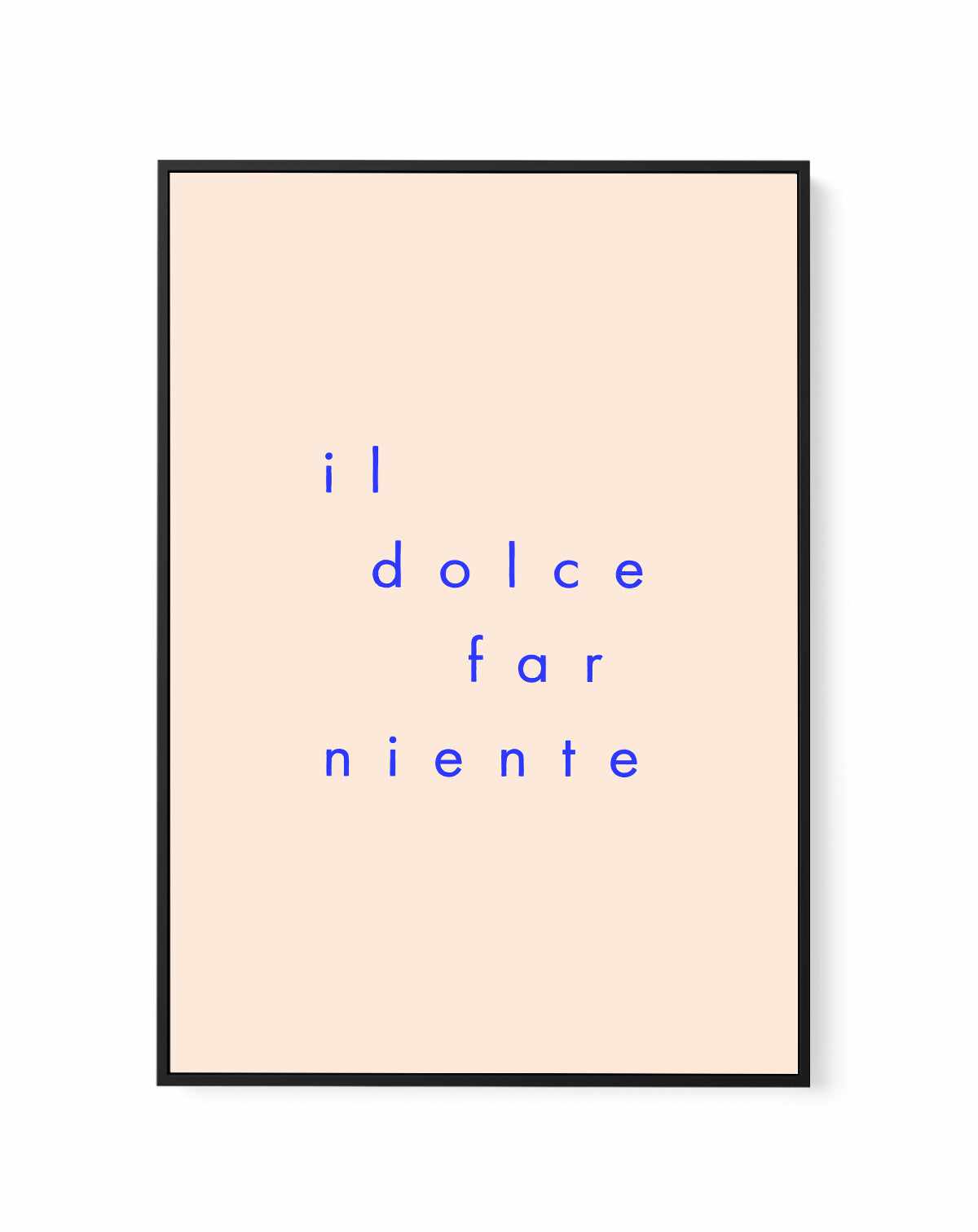 Il dolce far niente | Framed Canvas Art Print from Olive et Oriel where you can shop wallpaper and artworks online