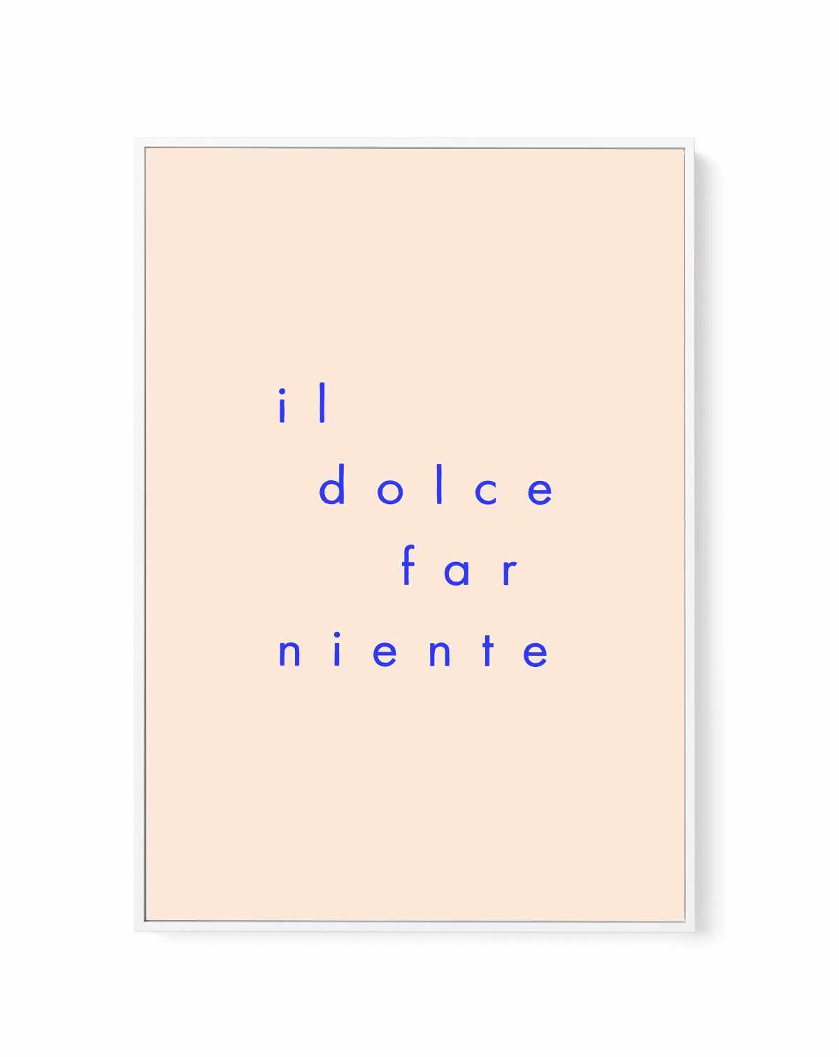 Il dolce far niente | Framed Canvas Art Print