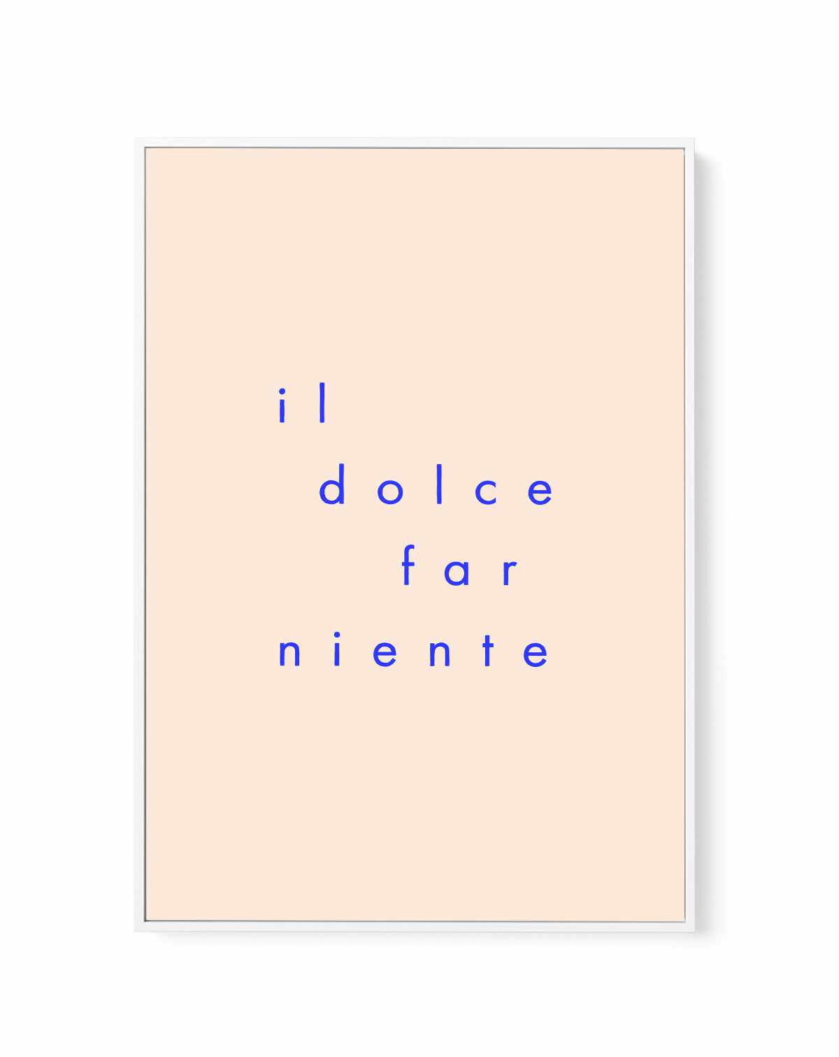 Il dolce far niente | Framed Canvas Art Print from Olive et Oriel where you can shop wallpaper and artworks online