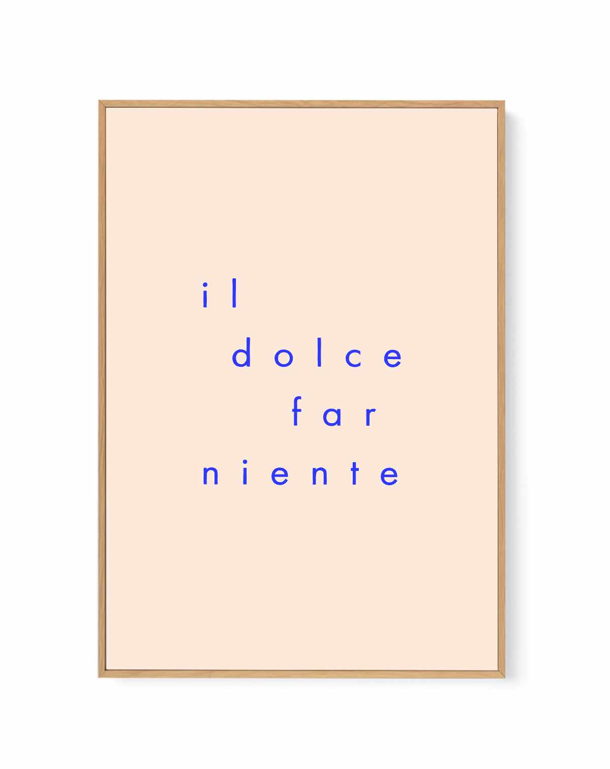 Il dolce far niente | Framed Canvas Art Print from Olive et Oriel where you can shop wallpaper and artworks online