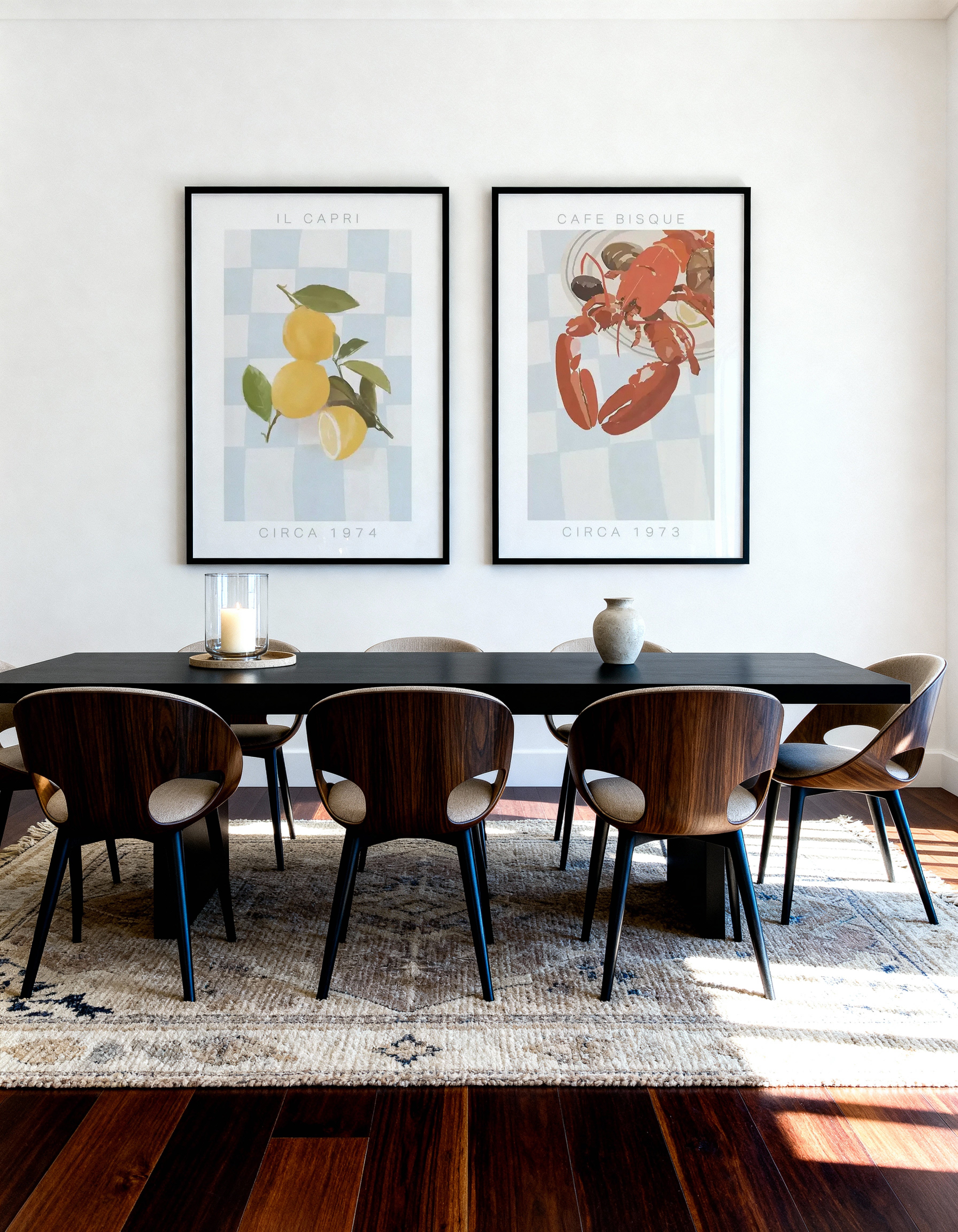 Il Capri & Cafe Bisque Art Print Set of 2 | Matching Wall Art