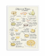 Illustrated Recipe of Spanish Tortilla de Patatas in Spanish By Rosana Laiz Blursbyai | Art Print