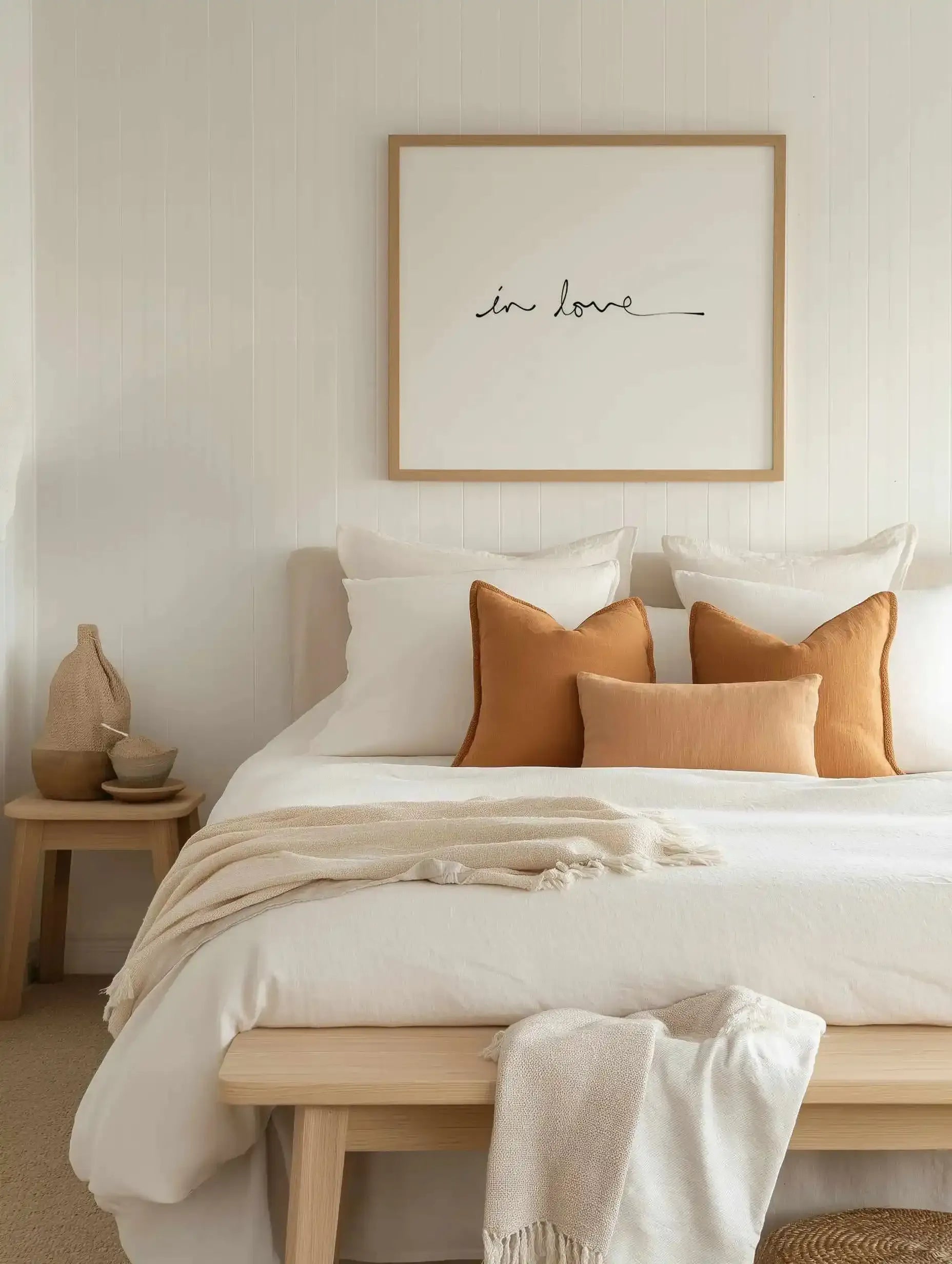 In Love (Hand scripted) Art Print from Olive et Oriel where you can shop wallpaper and artworks online
